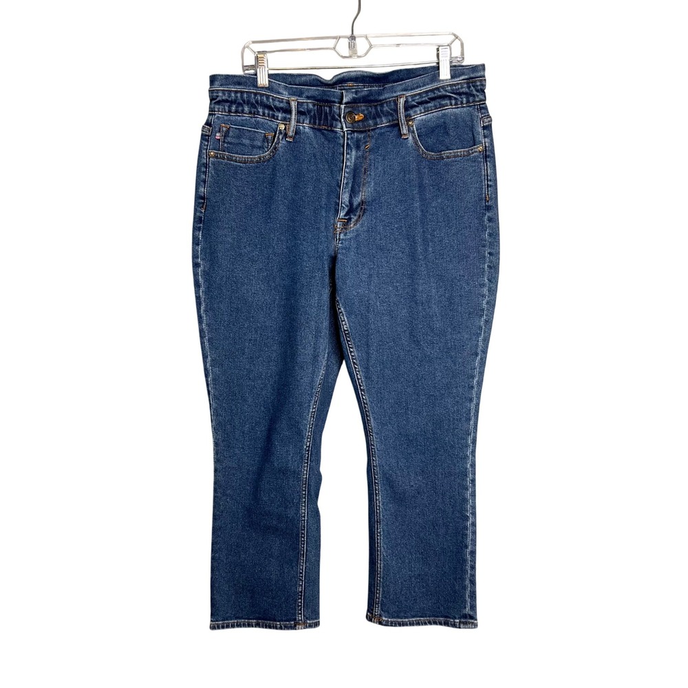Vigoss Elastic Waist Crop Jeans Size 14 Classic Casual Everyday‎